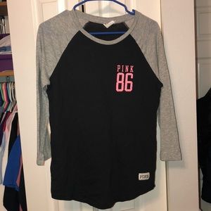 VS PINK BASEBALL TEE